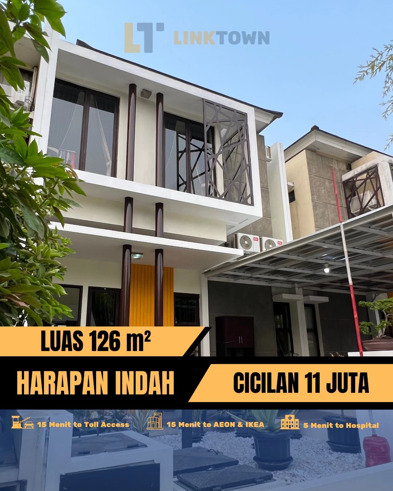 Linktown Rumah Eksclusive Kota Harapan Indah 